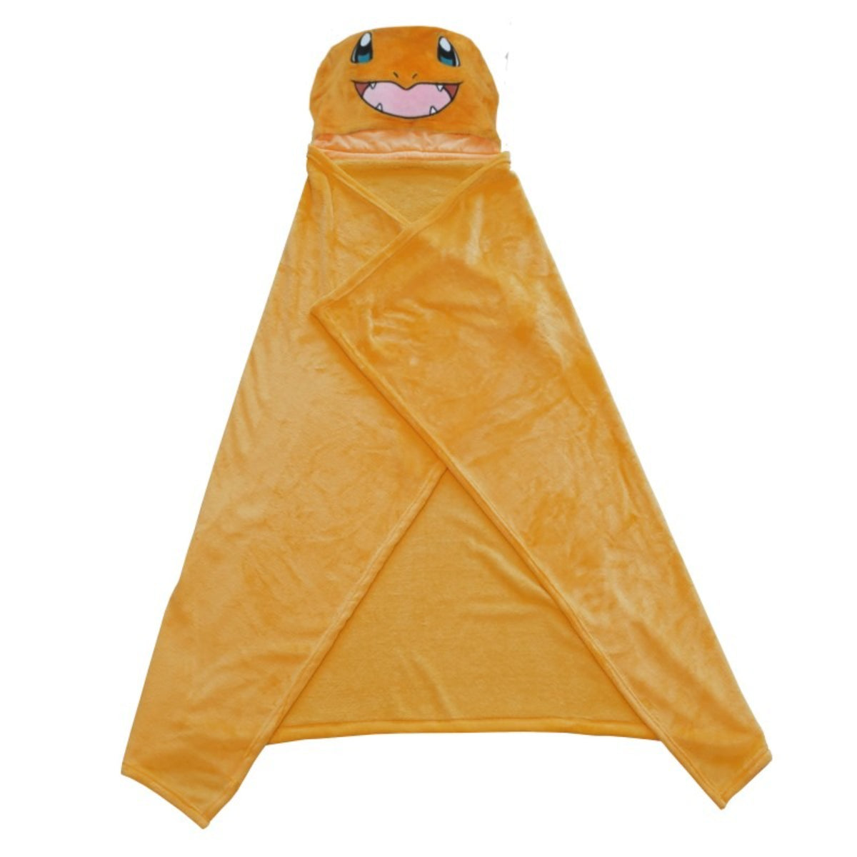 Pokémon Kapuzendecke Kinder 120x150 cm Coral Kuscheldecke weich mit Kapuze