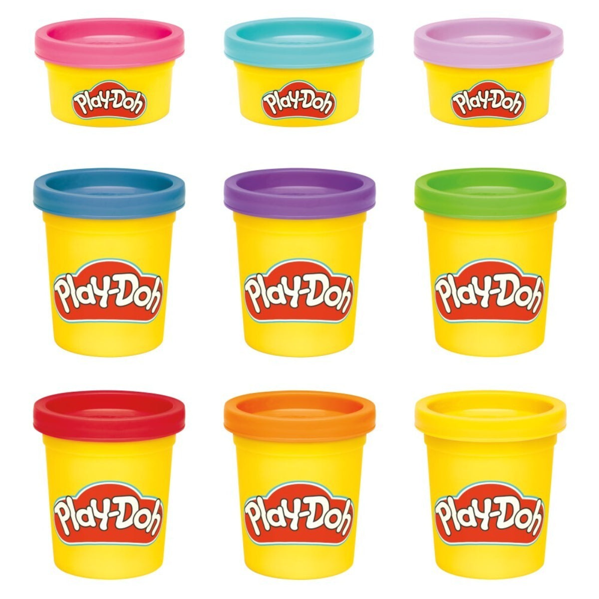 Hasbro Play-Doh Knete Modelliermasse 6×57 g + 3×28 g Pack