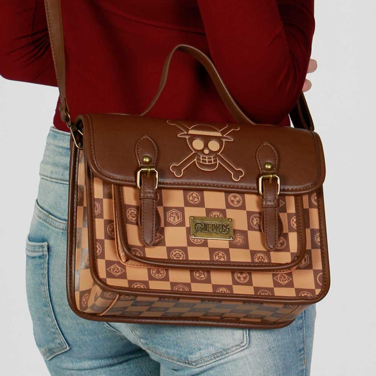 One Piece Schultertasche Umhängetasche mit Innenfächern
