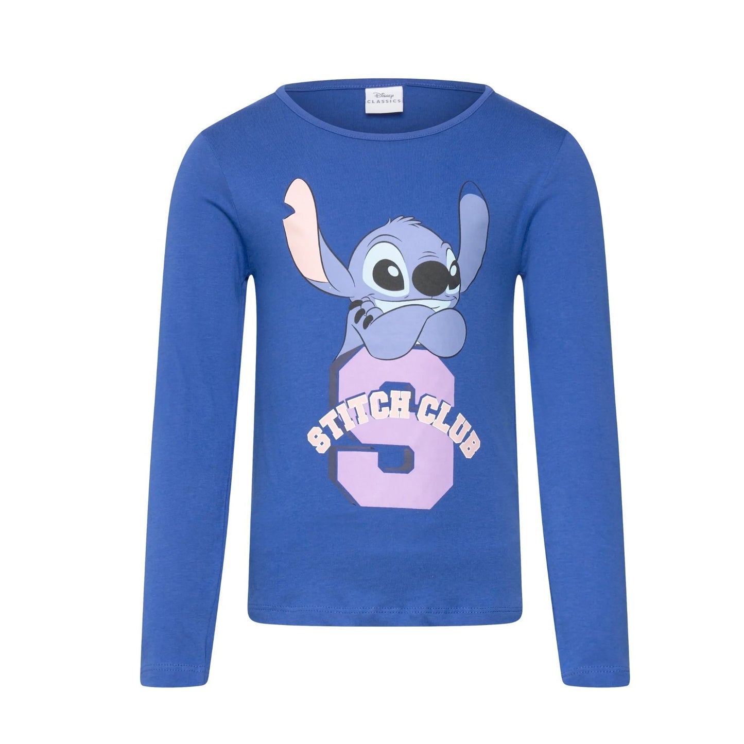 Lilo & Stitch Langarmshirt Kinder Shirt Baumwolle Langarm Oberteil für Alltag Schule und Freizeit