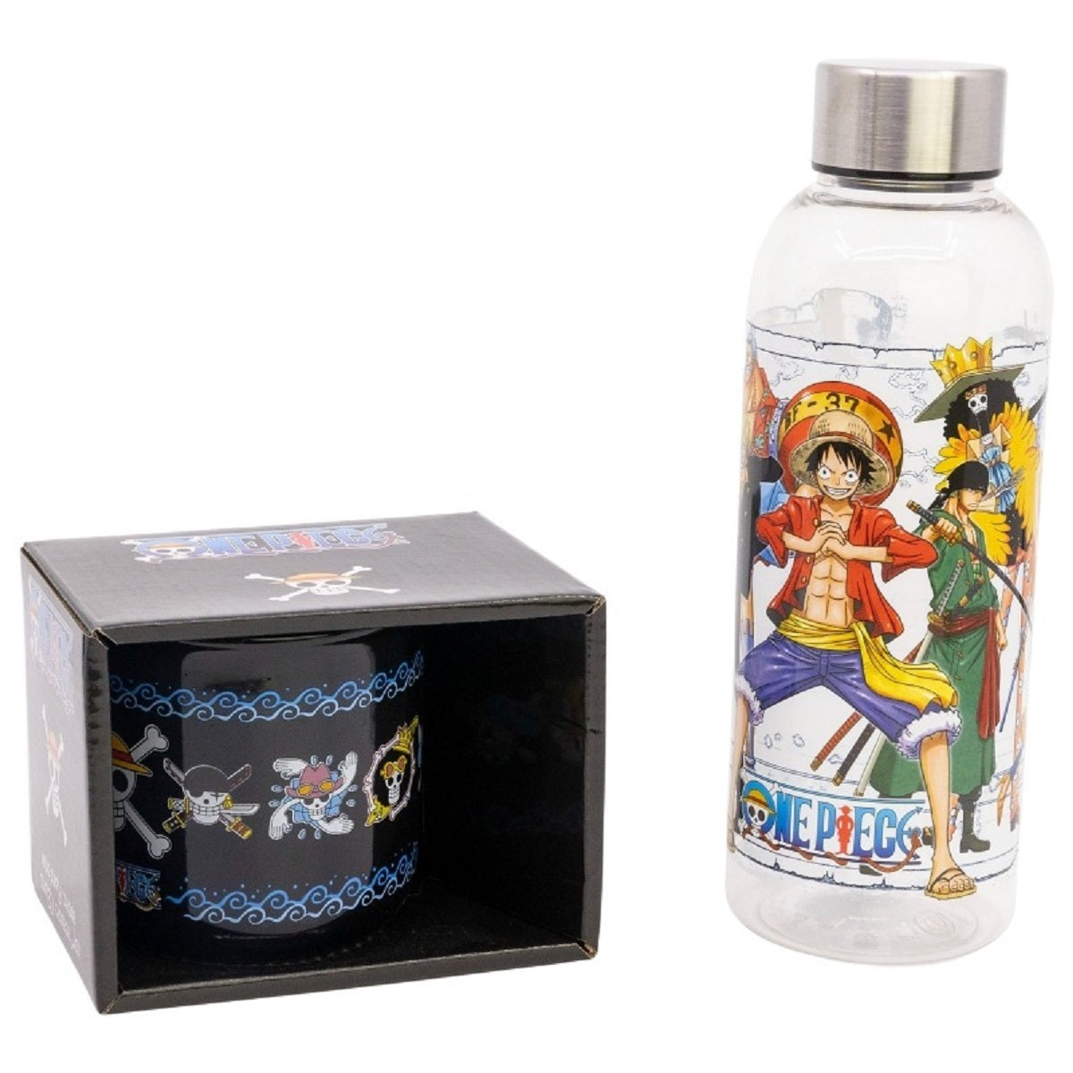 One Piece Geschenkset Trinkflasche und Kaffeebecher 2-teilig