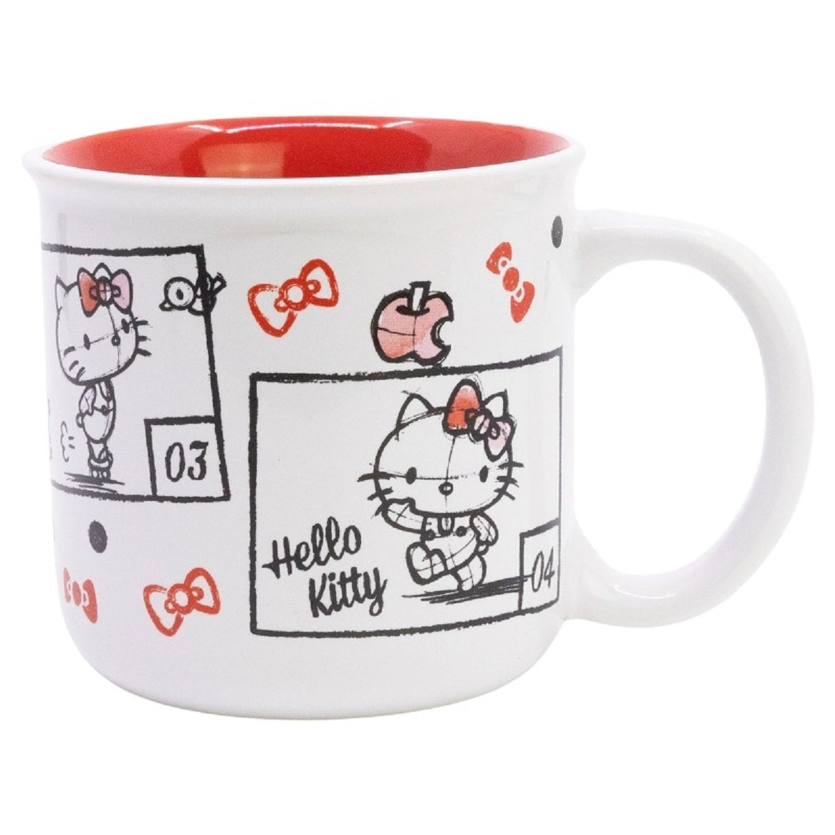 Hello Kitty Geschenkset Trinkflasche und Kaffeebecher 2-teilig