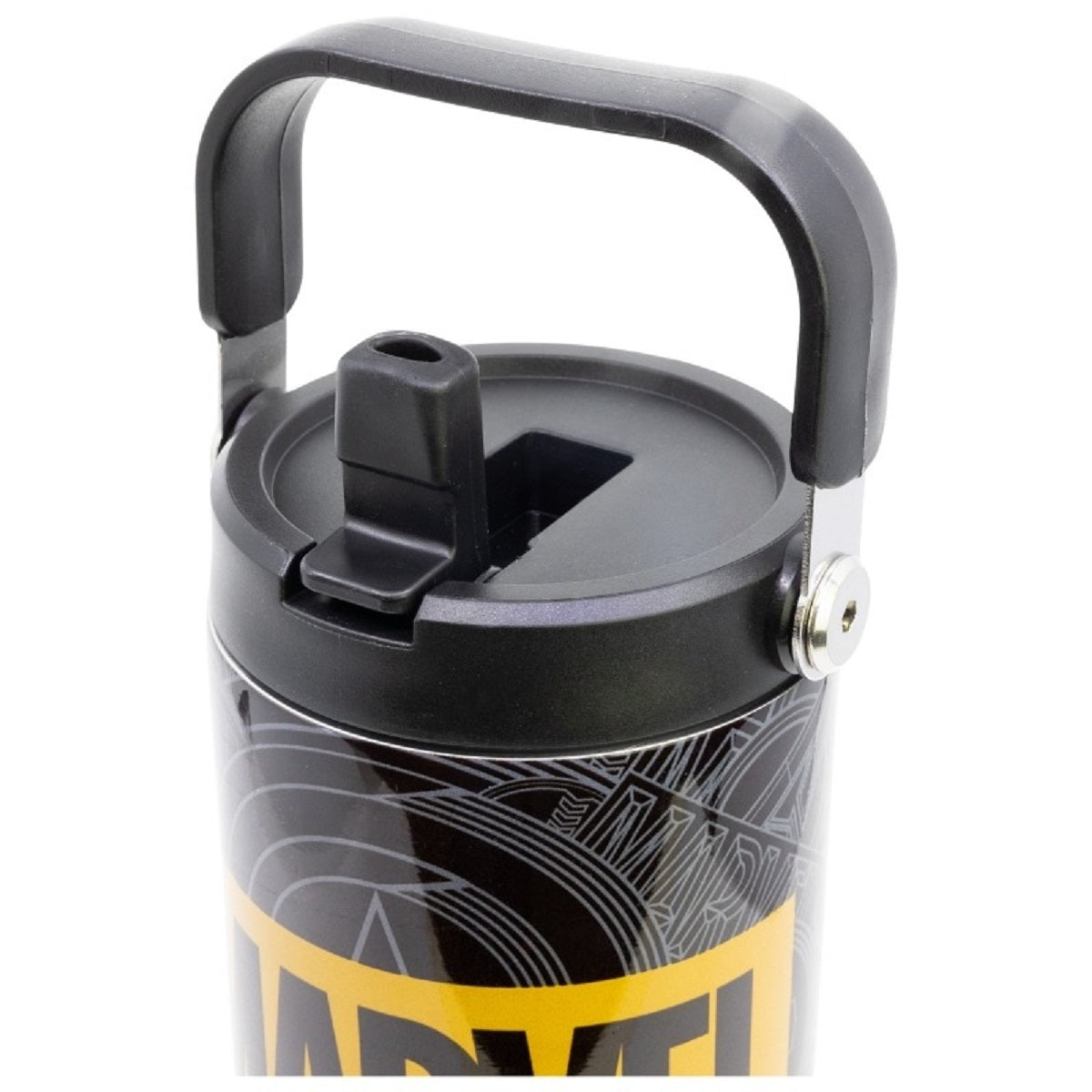 Marvel Edelstahl Thermobecher 860 ml mit Griff und Klappdeckel