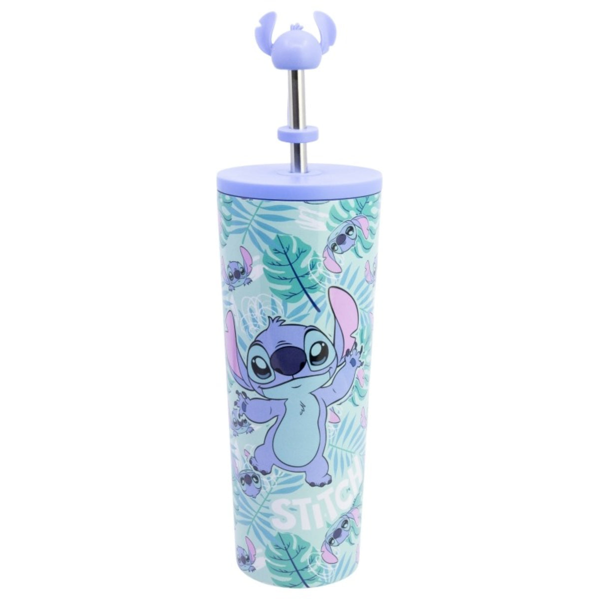 Lilo & Stitch Edelstahl Thermobecher 770 ml mit Trinkhalm und Deckel