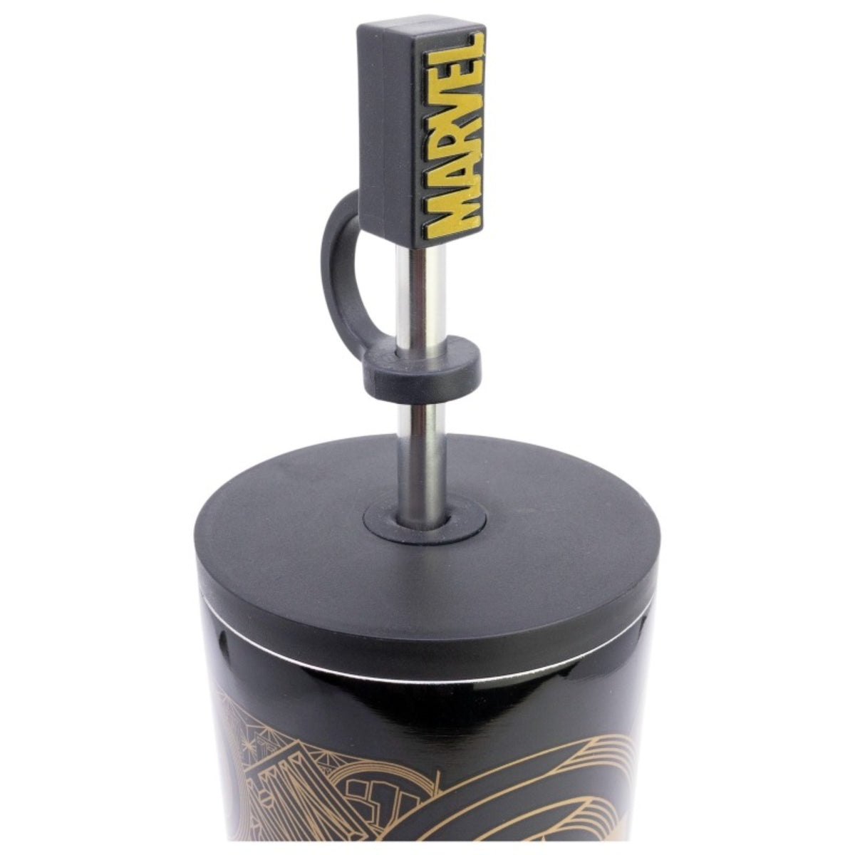 Marvel Edelstahl Thermobecher 770 ml mit Trinkhalm und Deckel