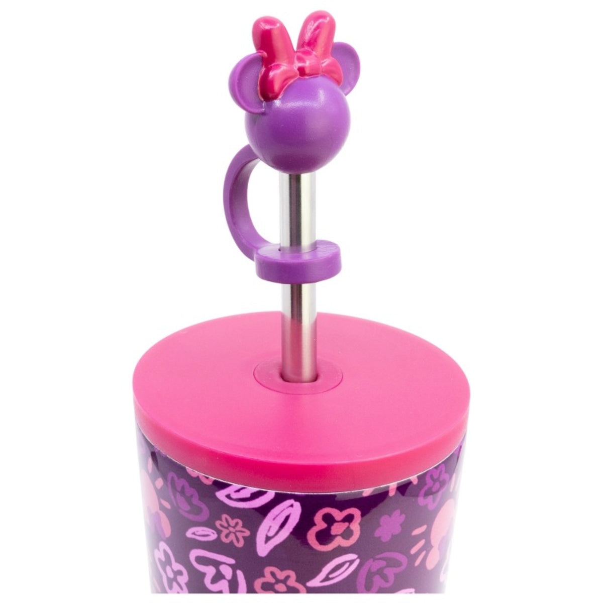 Disney Minnie Mouse Edelstahl Thermobecher 770 ml mit Trinkhalm und Deckel