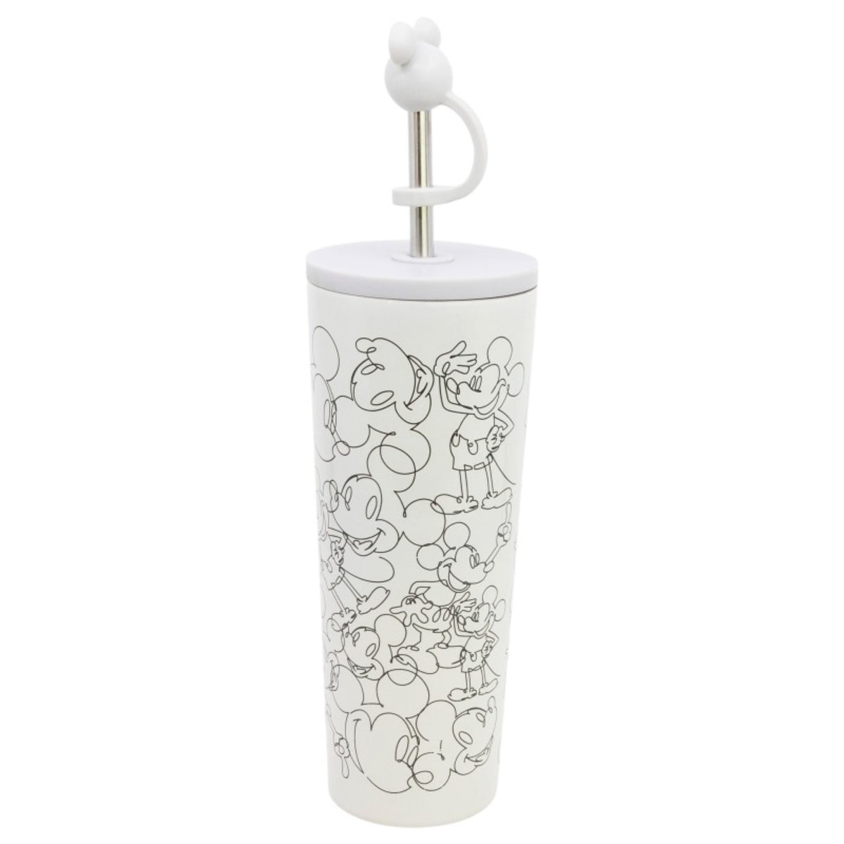 Disney Mickey Mouse Edelstahl Thermobecher 770 ml mit Trinkhalm und Deckel