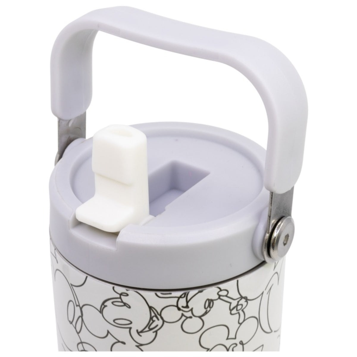 Disney Mickey Mouse Edelstahl Thermobecher 860 ml mit Griff und Klappdeckel
