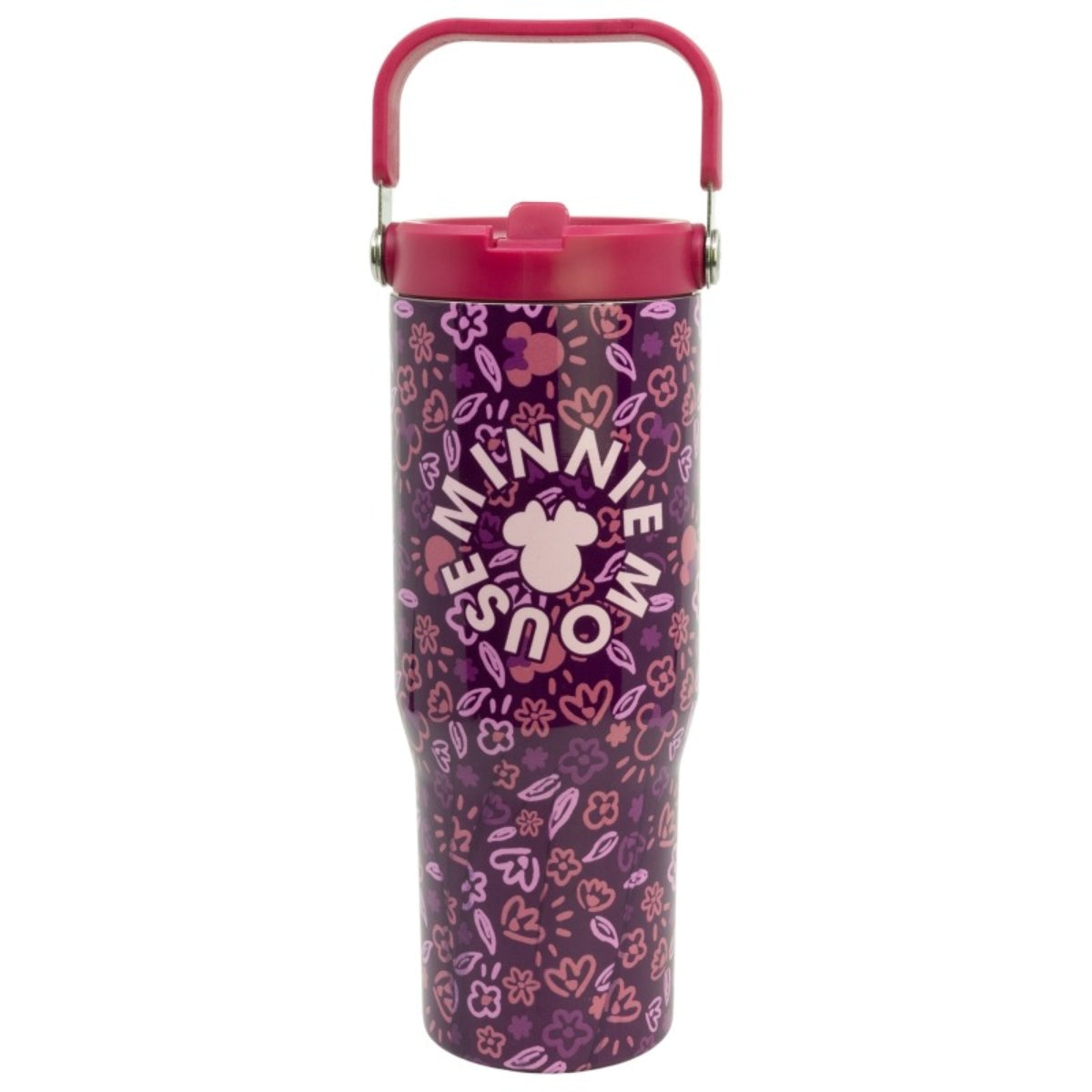 Disney Minnie Mouse Edelstahl Thermobecher 860 ml mit Griff und Klappdeckel