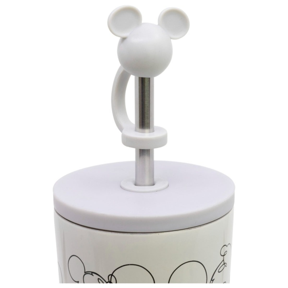 Disney Mickey Mouse Edelstahl Thermobecher 770 ml mit Trinkhalm und Deckel