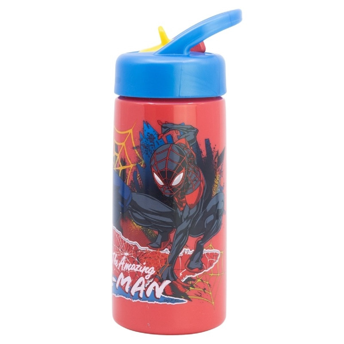 Spiderman Kinder Wasserflasche 410 ml für Alltag Schule und unterwegs
