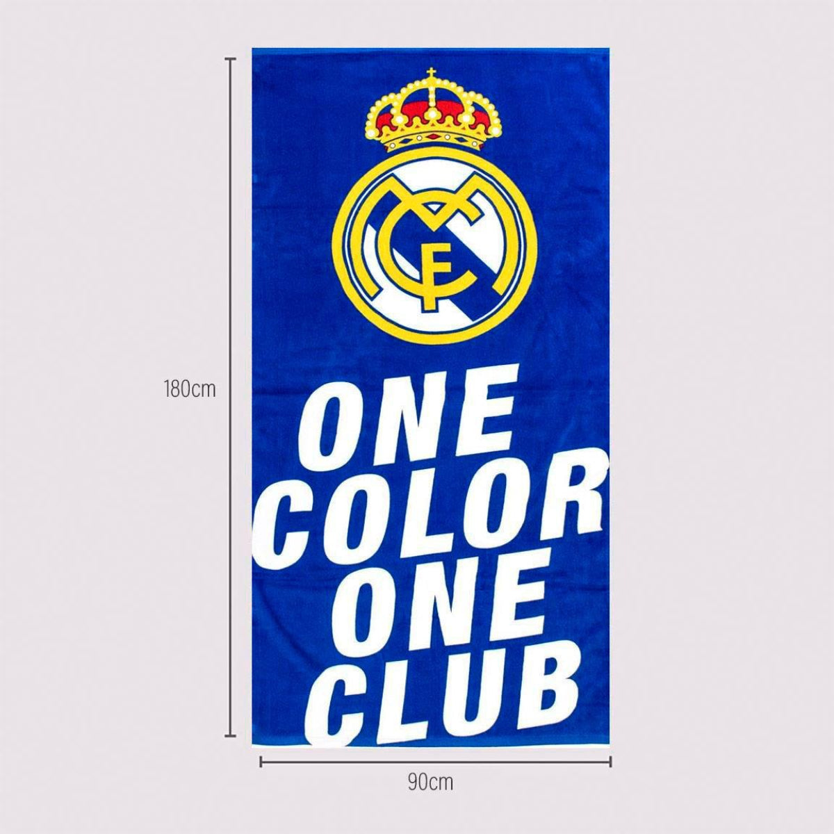 Real Madrid Badetuch Strandtuch 140x70 cm Baumwolle Handtuch für Fitness, Sport & Strand