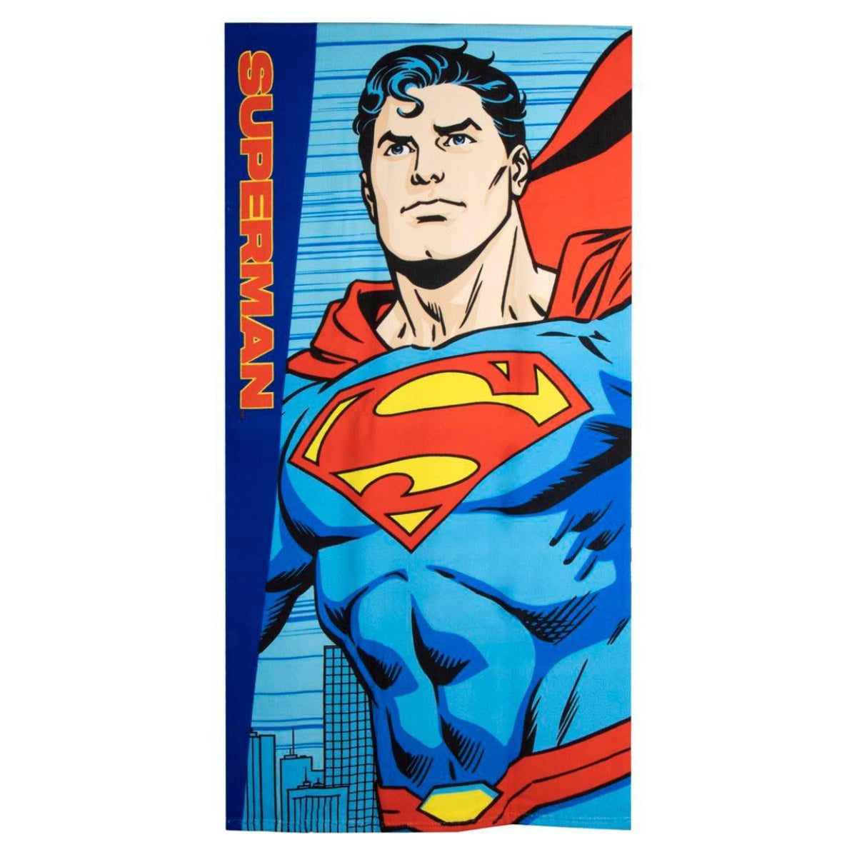 Superman Polyester Strandtuch für Kinder 70 × 140 cm 250 gsm