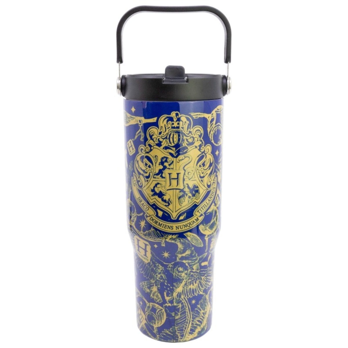 Harry Potter Edelstahl Thermobecher 860 ml mit Griff und Klappdeckel