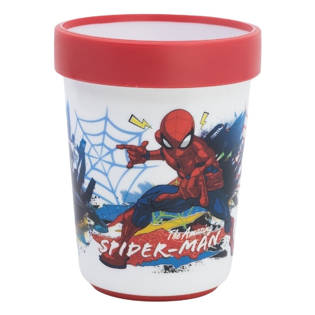 Spiderman Kindergeschirr ab 4 Jahren Tasse für Kinder mikrowellengeeignet 260 ml