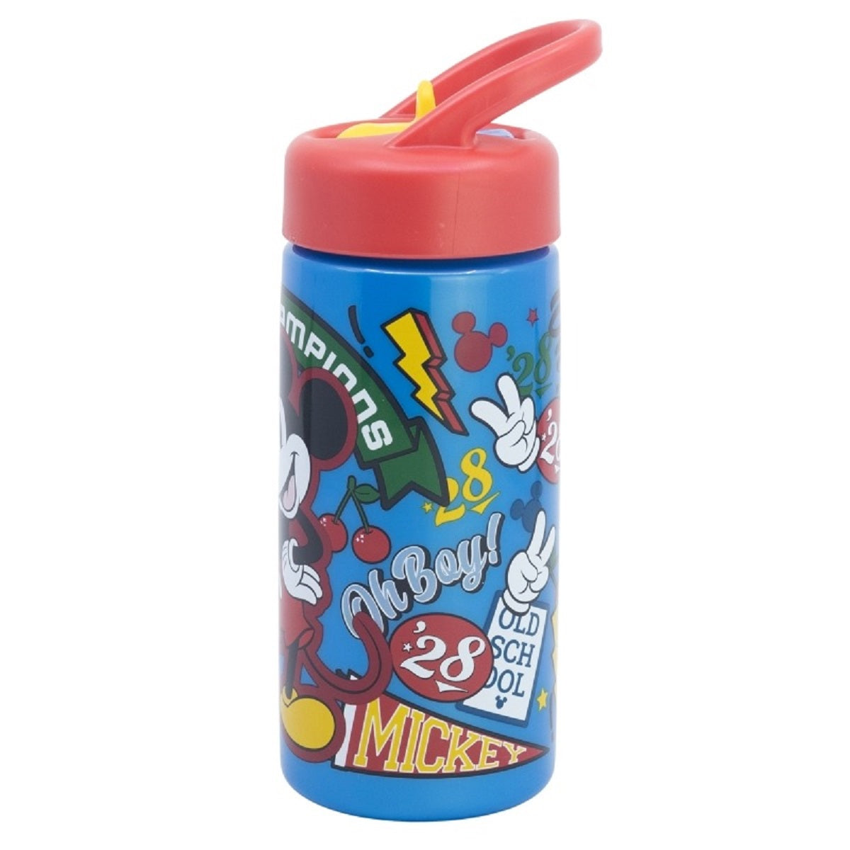 Disney Mickey Mouse Kinder Wasserflasche 410 ml für Alltag Schule und unterwegs