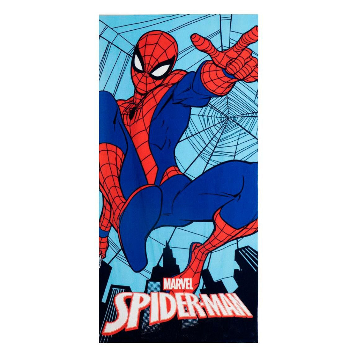 Spiderman Kinder Strandtuch 70 × 140 cm mit Schwimmbrille als Set