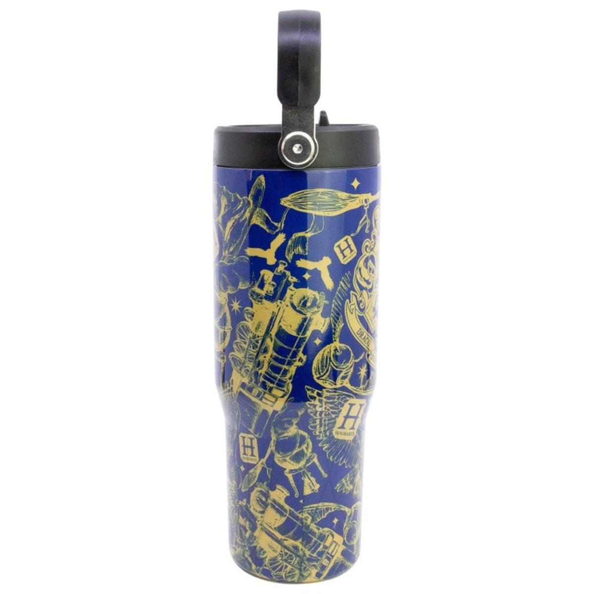 Harry Potter Edelstahl Thermobecher 860 ml mit Griff und Klappdeckel
