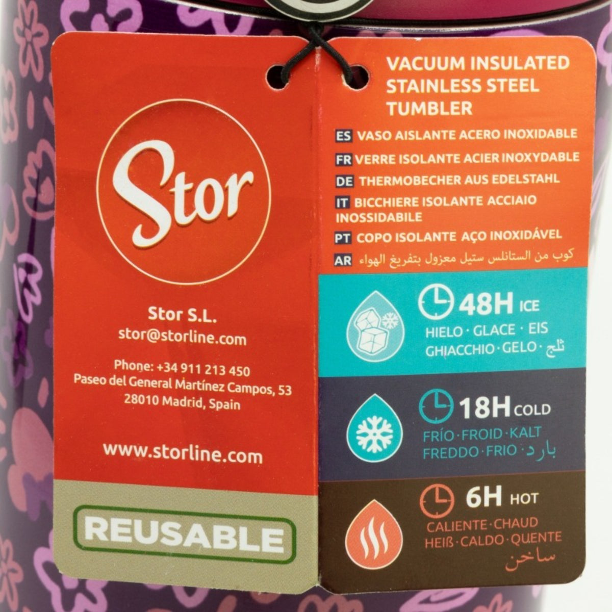 Disney Minnie Mouse Edelstahl Thermobecher 860 ml mit Griff und Klappdeckel