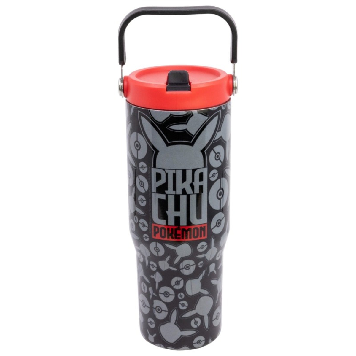 Pokemon Edelstahl Thermobecher 860 ml mit Griff und Klappdeckel