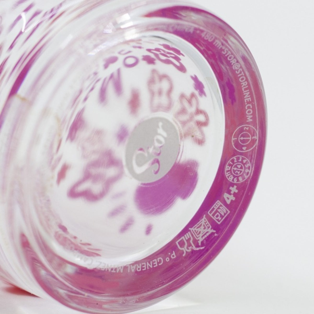 Disney Minnie Mouse Glas 480 ml mit 2 Edelstahl Trinkhalmen