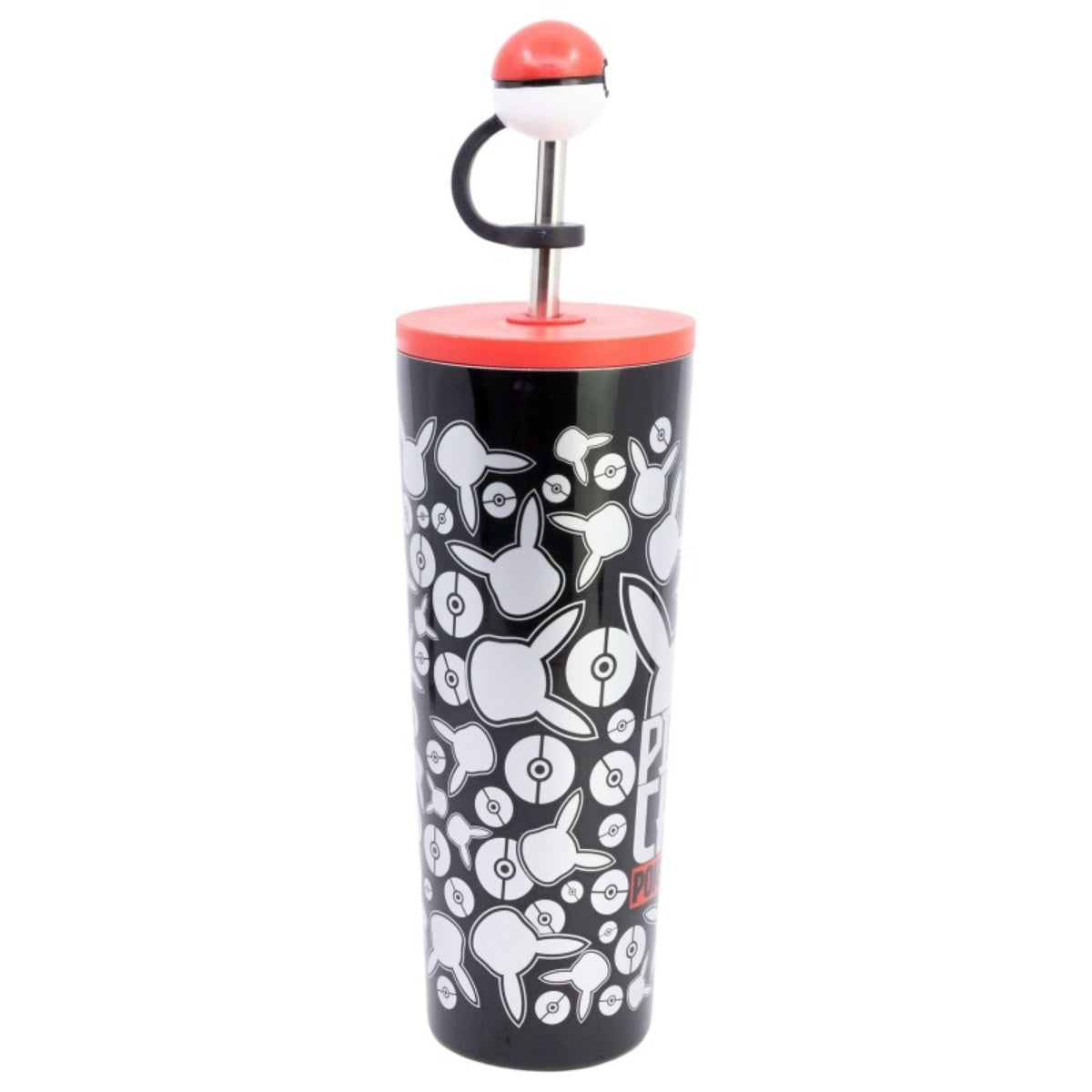 Pokemon Edelstahl Thermobecher 770 ml mit Trinkhalm und Deckel