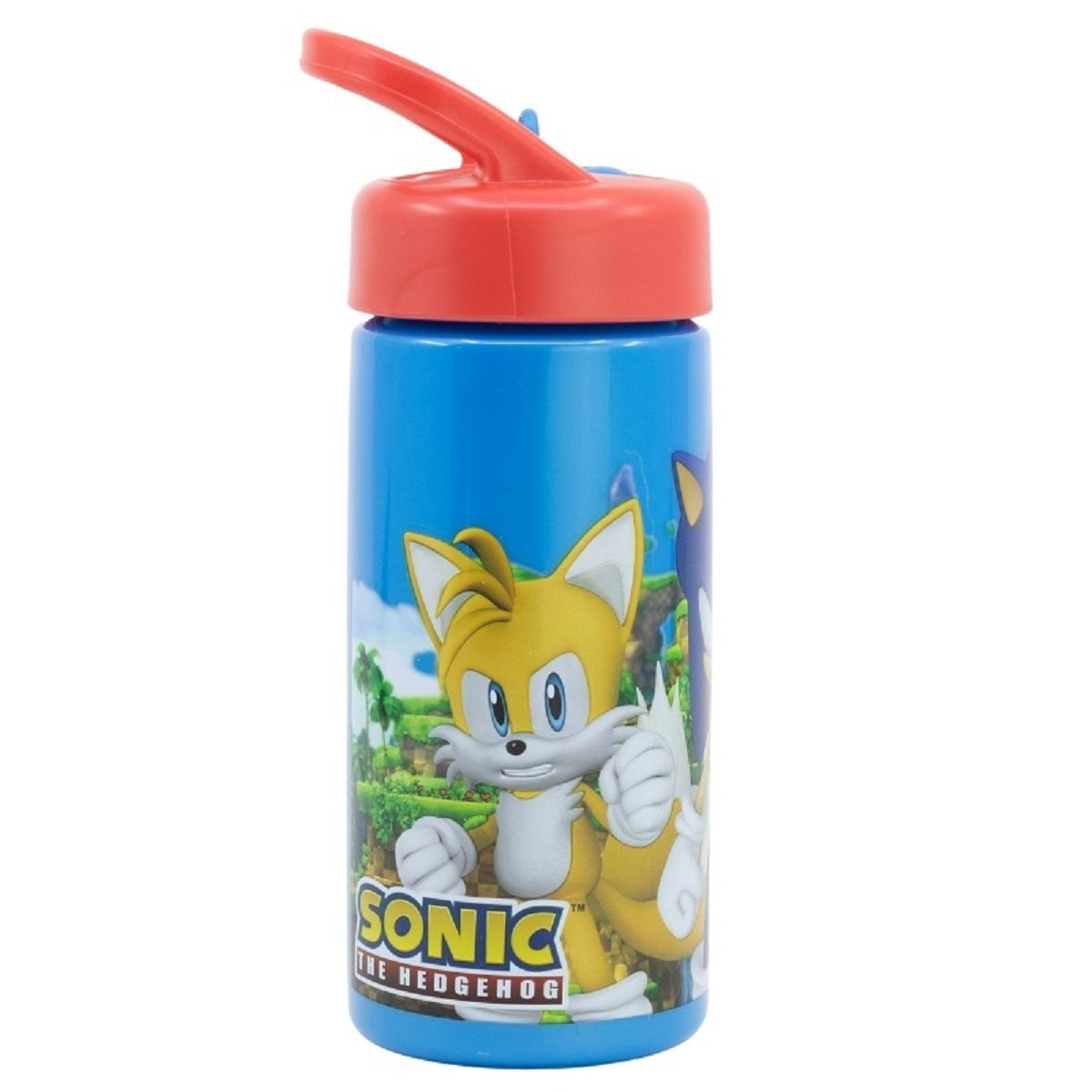 Sonic the Hedgehog Kinder Wasserflasche 410 ml für Alltag Schule und unterwegs