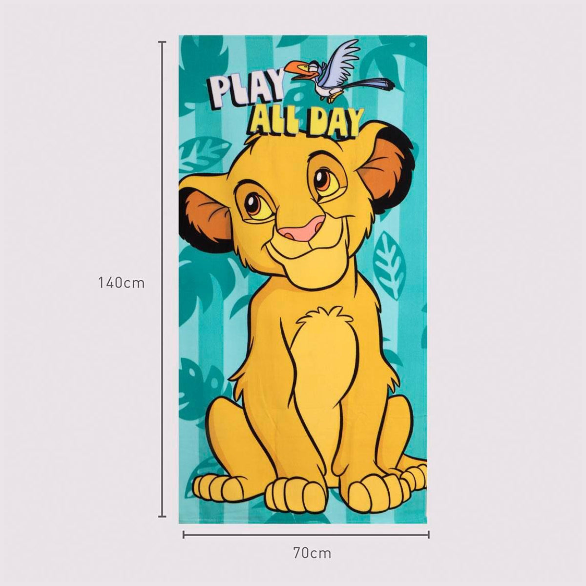 Der König der Löwen Polyester Strandtuch für Kinder 70 × 140 cm 250 gsm