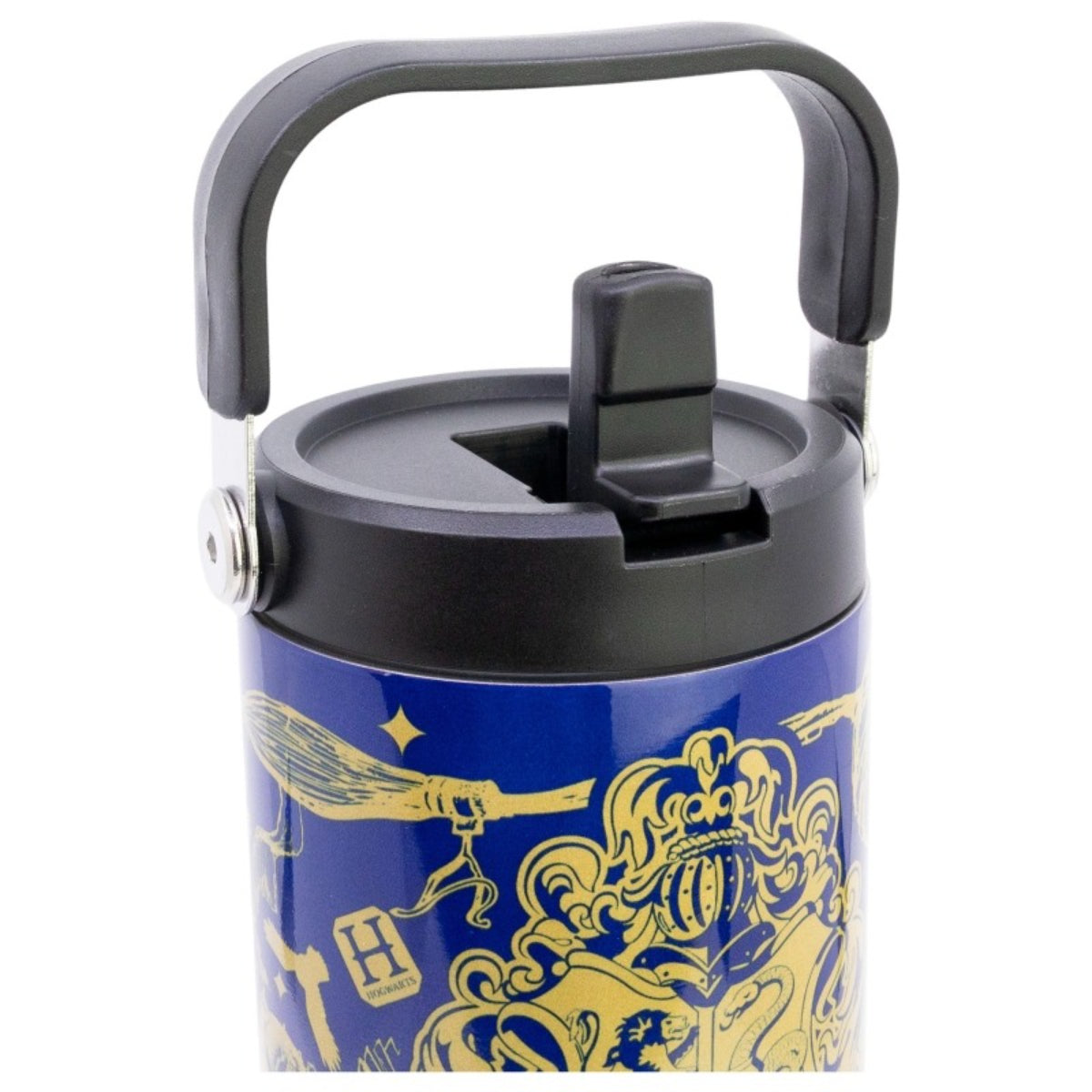 Harry Potter Edelstahl Thermobecher 860 ml mit Griff und Klappdeckel