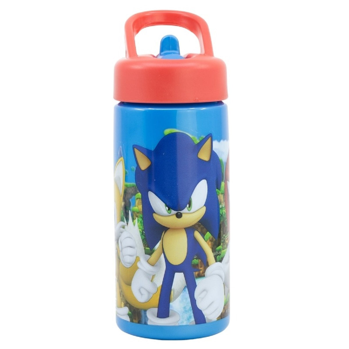 Sonic the Hedgehog Kinder Wasserflasche 410 ml für Alltag Schule und unterwegs