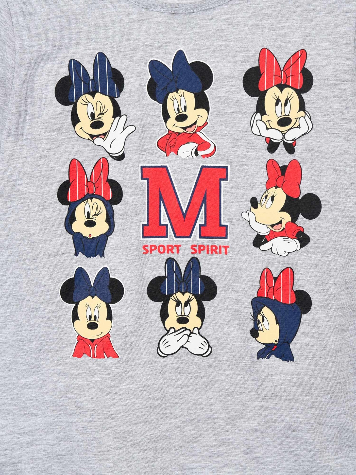 Disney Minnie Mouse Langarmshirt Kinder Shirt Baumwolle Langarm Oberteil für Alltag Schule und Freizeit
