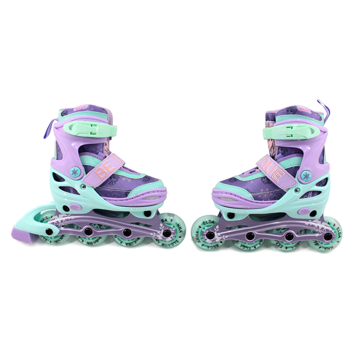 Disney Frozen Kinder Inliner & Rollschuhe – 3in1 Skates mit ABEC-7 Kugellagern Größe 30-33