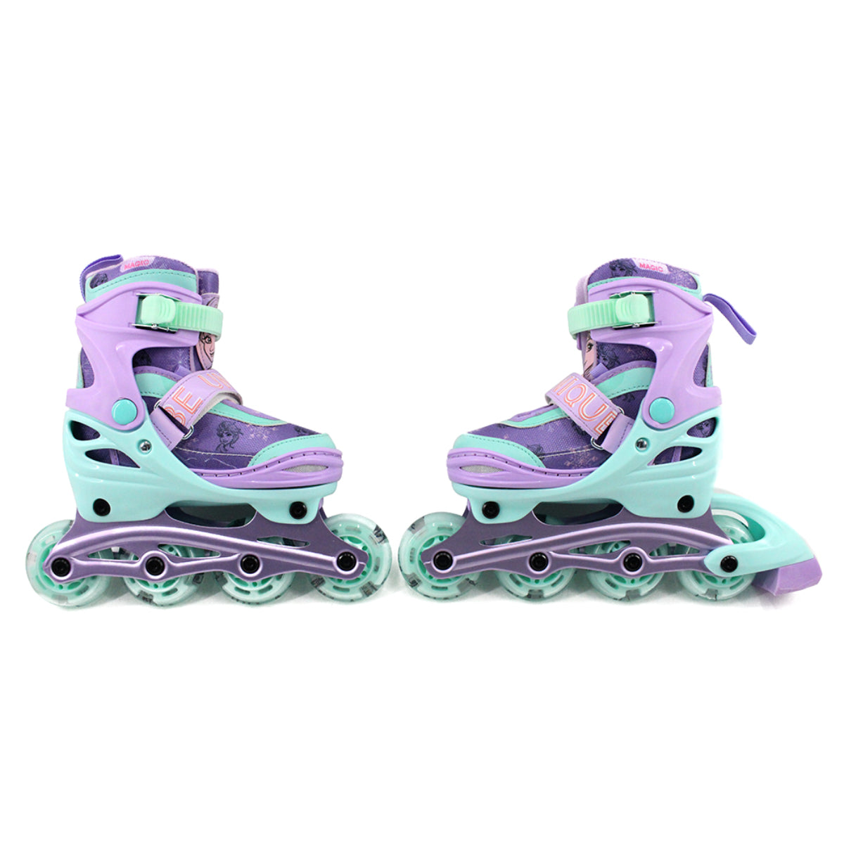 Disney Frozen Kinder Inliner & Rollschuhe – 3in1 Skates mit ABEC-7 Kugellagern Größe 34-37