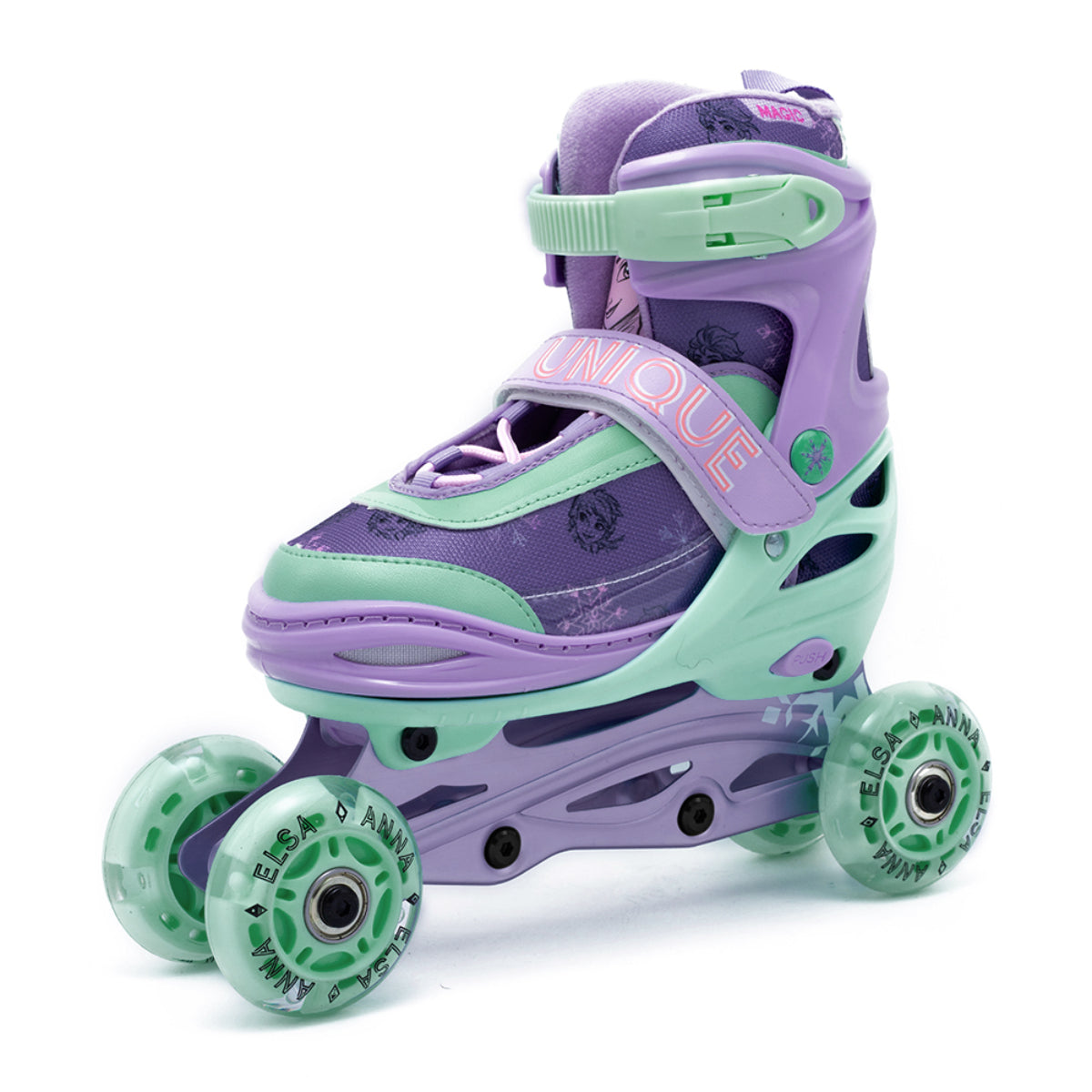 Disney Frozen Kinder Inliner & Rollschuhe – 3in1 Skates mit ABEC-7 Kugellagern Größe 30-33