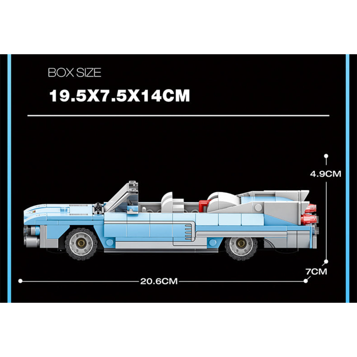 Reobrix 809 Cabrio 1:24 Klemmbaustein Auto 308 Teile ab 14