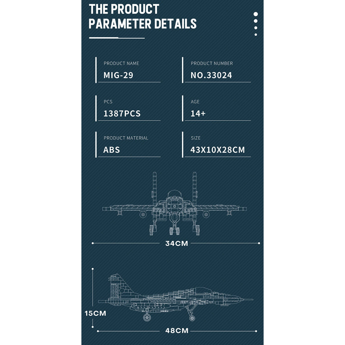 Reobrix 33024 Kampfjet Klemmbaustein Flugzeug 1387 Teile ab 14