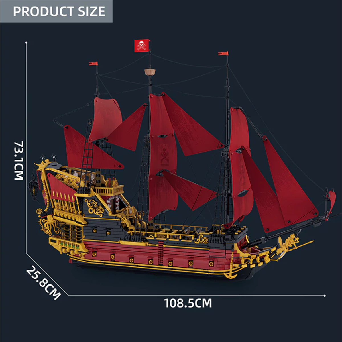 Reobrix 66049 Piratenschiff Klemmbaustein Modell 5666 Teile ab 14