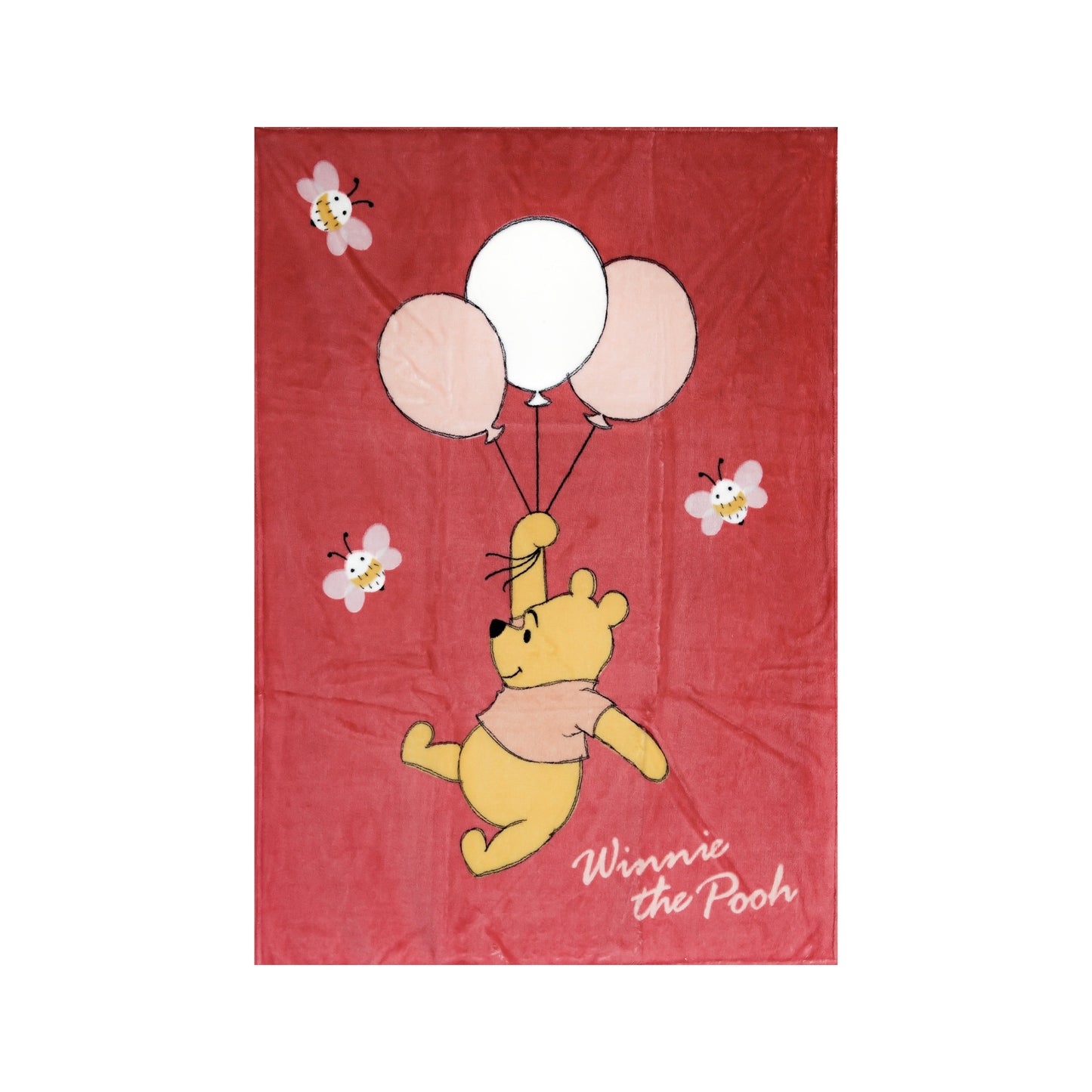 Pu der Bär Baby Decke Flauschige Korallen Fleecedecke für Babys 100cm x 75 cm