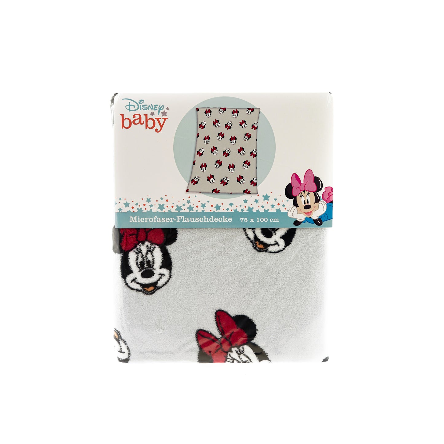 Minnie Mouse Babydecke Kuschelige Korallen-Fleecedecke, 100cm x 75cm