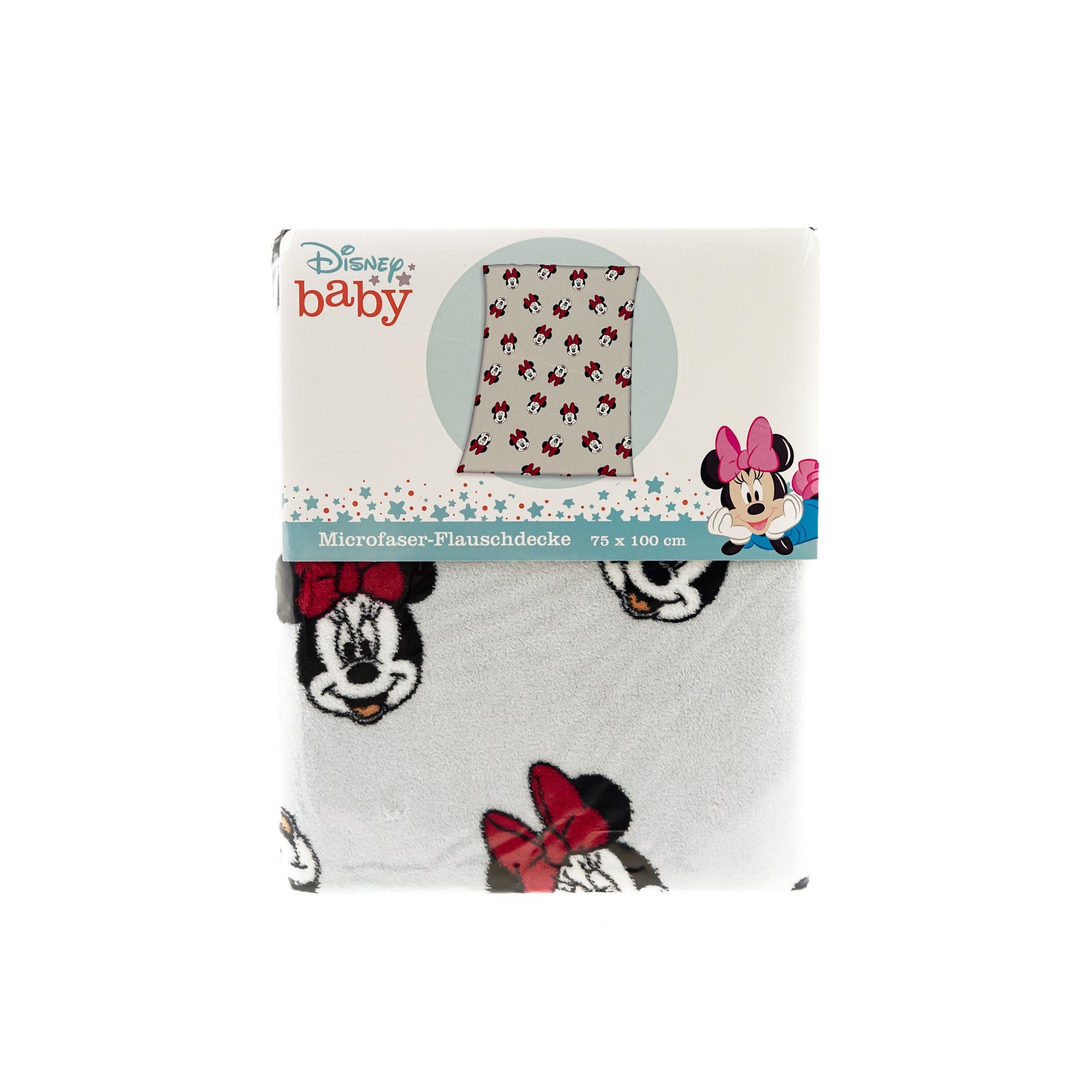 Minnie Mouse Babydecke Kuschelige Korallen-Fleecedecke, 100cm x 75cm