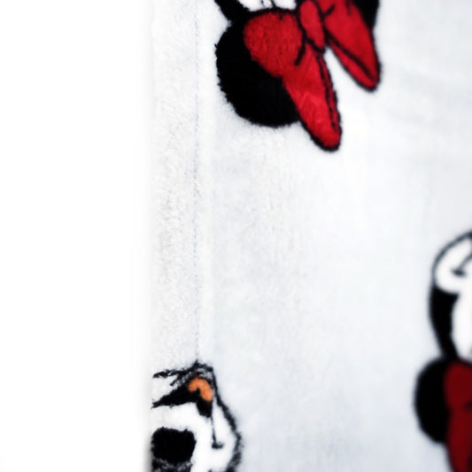 Minnie Mouse Babydecke Kuschelige Korallen-Fleecedecke, 100cm x 75cm