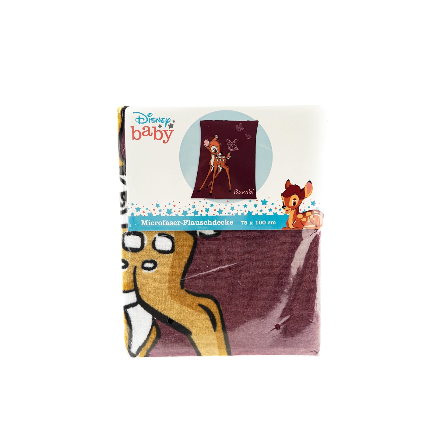 Bambi Kuscheldecke Kinderdecke Korallen-Fleece Babydecke 100 x 75 cm