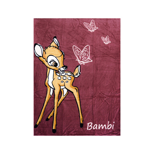 Bambi Kuscheldecke Kinderdecke Korallen-Fleece Babydecke 100 x 75 cm