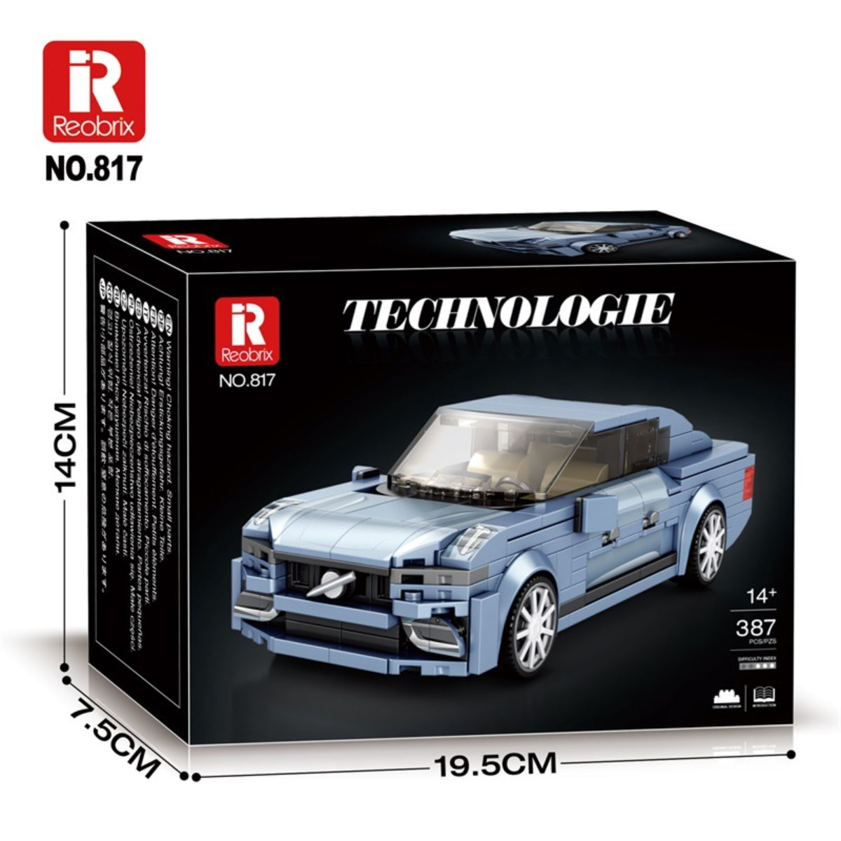 Reobrix 817 Limousine 1:24 Klemmbaustein Auto 387 Teile ab 14