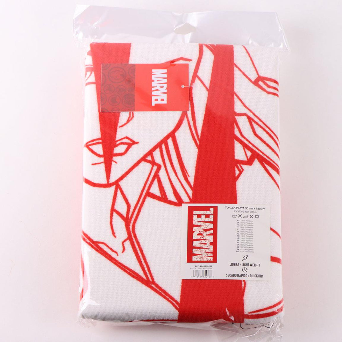 Marvel Polyester Badetuch 90 × 180 cm 250 gsm für Strand Schwimmbad und Urlaub
