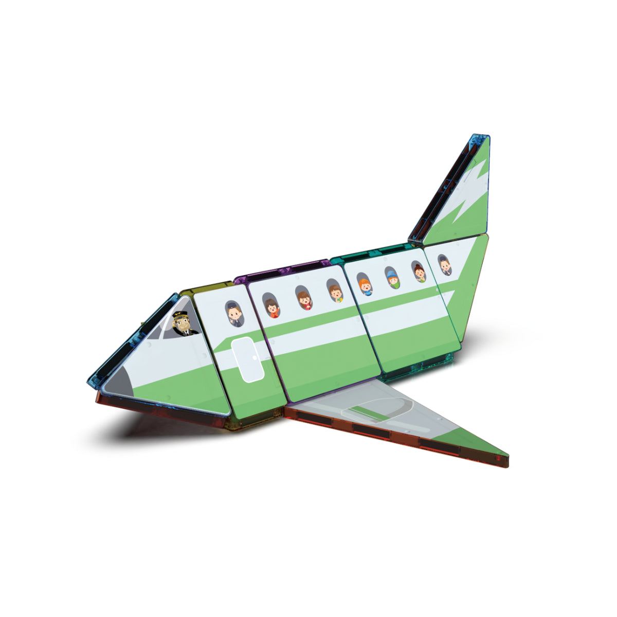 Jollity Works Magnetische Bausteine 100-tlg.- buntes Magnetspielzeug für kreatives Bauen ab 3 Jahren