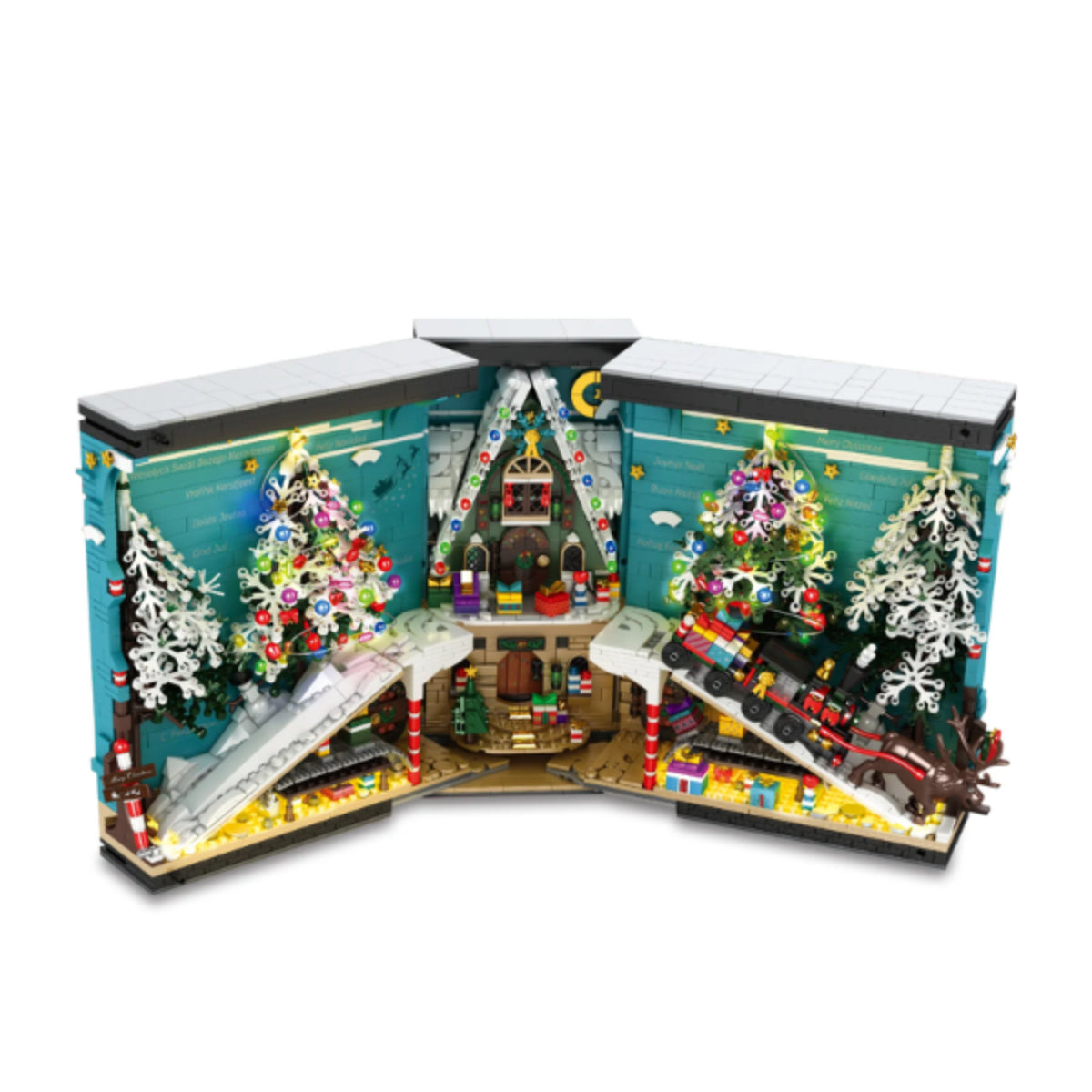 Reobrix 66033 Weihnachtsbuch Klemmbaustein Displaymodell 3260 Teile ab 14