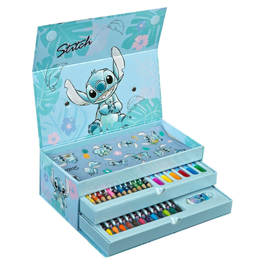 Disney Lilo & Stitch Malkasten mit Schublade Kinder Malset ab 3 Jahren
