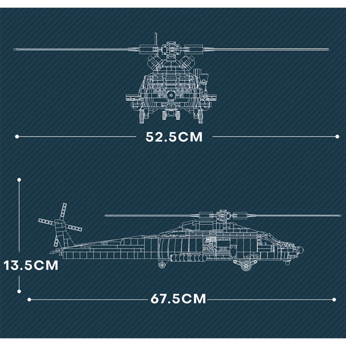 Reobrix 33026 Rettungshubschrauber Klemmbaustein 1137 Teile ab 14