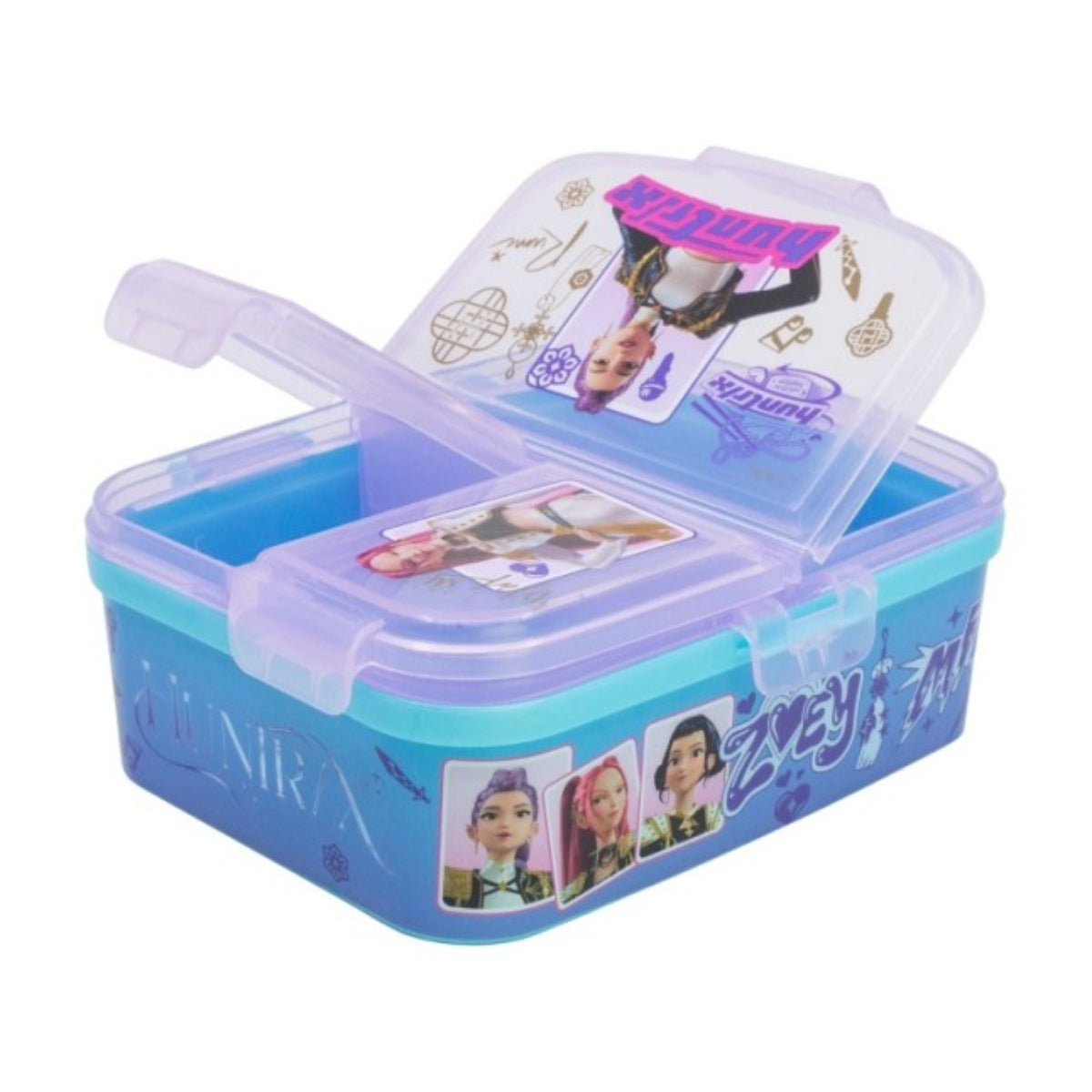 KPop Demon Hunters Multiple XL Brotdose Lunchbox mit Fan Motiv